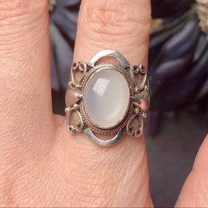 ‼️Clearance‼️Sterling silver gray moonstone ring